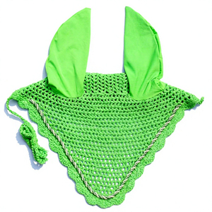 Cache-oreilles pour cheval en maille imperméable personnalisé, respirant, à séchage rapide, anti-mouches pour l'équitation et la course, avec protection frontale anti-bruit - Product Image 5