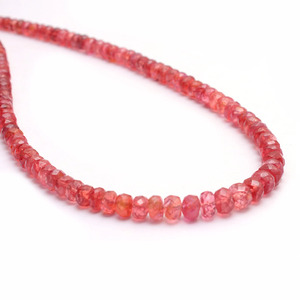 AAAA+ Spinel 2mm-5mm Rondelle Faceted <b>Beads</b> Natural Extremely Rare Red Spinel Precious Gemstone <b>Loose</b> <b>Beads</b> For Jewelry Making - Product Image 1