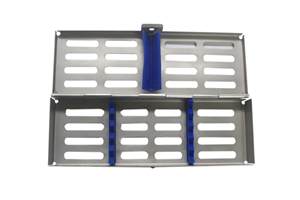 Dental Sterilization Instrument Tray Cassette Holds 10 Scaler Rack Box Stainless Steel Manual Dental Instruments <b>Blush</b> Surgical - Product Image 4