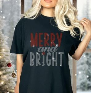 Camiseta Moderna Vintage 100% Algodón Jersey para Mujer, Transpirable, con Estampado Gráfico de Letras, Cuello Redondo, Letras con Pedrería - Product Image 5