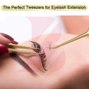 Pinzas de Acero Inoxidable Reforzadas, Punta Puntiaguda para Depilar Cejas y Extensión de Pestañas, Juego de Pinzas de Alta Precisión - Product Image 6