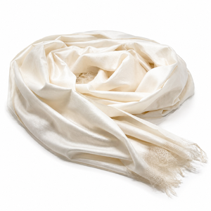 Écharpes carrées de luxe vierges en soie tissée à la main pour impression numérique, châles en tissu naturel uni pour artisanat DIY et art textile - Product Image 1