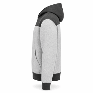 Wholesale Grey <b>Black</b> Pocket Design Pullover Hoodie <b>Men</b> Heavyweight Cotton Fleece Quick Dry Breathable Stringless Streetwear OEM - Product Image 6