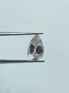 White Sparkling Morganite Stone Pear Shape 4.80Cts 2Pcs 7x10.80MM For Jewelry Making - Product Image 2