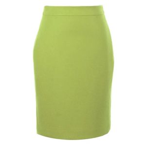 Falda plisada de punto AKA Ponte para mujer, cintura alta, verde con ribete rosa, falda línea A, informal, elegante, atuendo de hermandad griega - Product Image 4