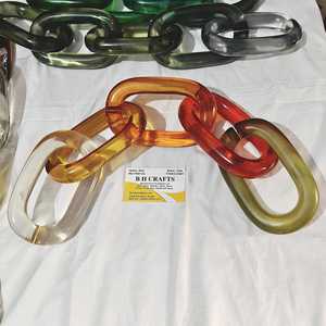 Colorido y Grande Adorno de Pared de Resina Epoxi Transparente Ecológico con Diseño de Búho Ángel Modelado a Mano y Eslabones de Cadena - Product Image 6