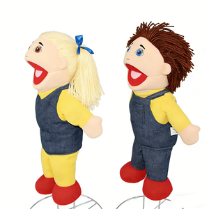 Ensemble de marionnettes à main personnalisées pour enfants, marionnettes en peluche corps entier garçon et fille, marionnettes à main pour raconter des histoires aux enfants - Product Image 3