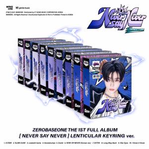 ZEROBASEONE - NEVER SAY NEVER [VERSIÓN LENTICULAR DE LLAVERO] - Product Image 1