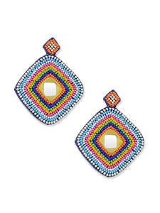 Pendientes de Cuentas de Semillas Originales y Modernos para Mujer, Joyería Oficial Boho con Cuentas de Mariposa para el Día de San Valentín - Product Image 1