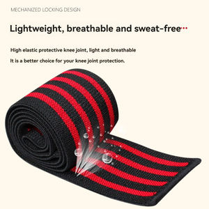 Best Customized Neoprene Weightlifting <b>Knee</b> Wraps-Breathable Lightweight Design Professional Protection Unisex Hook Loop Closure - Product Image 5