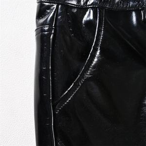 Pantalon d'extérieur pour homme, taille haute, effet délavé, enduit PU, avec plusieurs poches, fermeture éclair, imperméable, respirant, extensible en nylon et élasthanne - Product Image 4