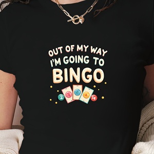 T-shirt court mode femme bingo confetti - Product Image 2