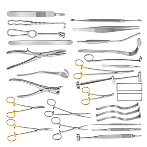 Juego de Toracotomía Abierta de 39 Piezas, Kit de Instrumentos Quirúrgicos Manuales de Acero Inoxidable con Tijeras para Cirugía de Tórax y Pulmón - Product Image 3