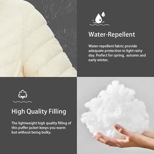Custom Women's Lightweight <b>Packable</b> Hooded Winter Quilted Puffer <b>Jacket</b> with Detachable Hat & Sleeves Water Resistant - Product Image 4