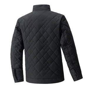 <b>Men's</b> Casual Stand Collar Puffer <b>Coat</b> for Autumn <b>Winter</b> Breathable Plus Business Design Zipper Closure <b>Coat</b> Plain Dyed - Product Image 5