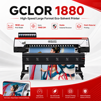 Impresora Eco Solvente de Formato Grande GCLOR 1880, Impresora de Inyección de Tinta de 74 Pulgadas de Ancho para Publicidad y Rotulación de Vehículos