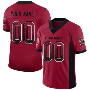 Maillot de football personnalisé Cardinal noir et blanc, coupe tendance, manches courtes, extensible dans quatre directions, vêtements de sport élégants pour équipe - Product Image 1