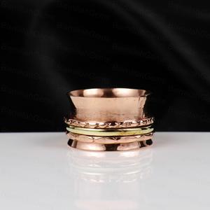 New Arrival Solid 925 Sterling <b>Silver</b> Plated With Rose Gold Plated <b>Spinner</b> <b>Ring</b> for Women Anxiety Wholesale Jewelry Manufacture - Product Image 1