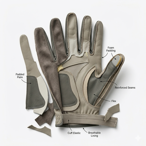 Guante de golf ligero con diseño ergonómico para los dedos, transpirable, cómodo y con palma de construcción duradera para un rendimiento mejorado. - Product Image 2