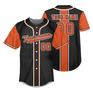 Camiseta de béisbol y softbol personalizable para hombre y mujer, 100% poliéster, transpirable, corta, personalizada con nombre y número del equipo, ropa deportiva - Product Image 3