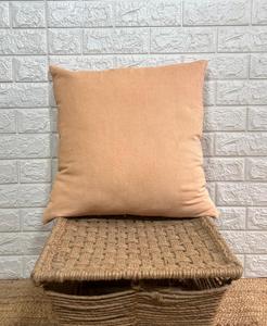 Housse de coussin carrée en velours côtelé beige uni, taie d'oreiller moderne pour la décoration de la maison - Product Image 4
