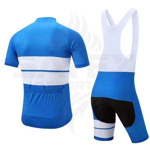 Maillot de Ciclismo de Secado Rápido y Alta Elasticidad para Carreras de Cross-Country, Maillot para Bicicleta de Montaña y Carretera con Culotte con Tirantes para Unisex - Product Image 2