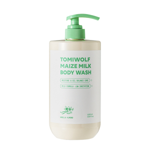 [TOMIWOLF] Gel Douche au Lait de Maïs Soin Coréen Vanille Amande / Boisé Pluie 1000ml Grande Capacité Mousse Riche - Product Image 2