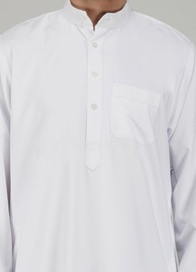<b>Men</b> Juba Long Sleeve Muslim Islamic Robe Traditional Clothing Comfortable Modest Loose Fit Breathable Material - Product Image 6