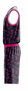 Uniforme d'entraînement de basketball personnalisé avec impression par sublimation, 100% polyester, séchage rapide, respirant, évacuation de l'humidité, fabriqué au Pakistan - Product Image 3