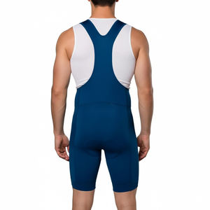 Pantalones Cortos de Ciclismo Profesionales Unisex Personalizados, Cortavientos, Transpirables, con Tirantes de Malla, Acolchados, de Compresión, Spandex/Nylon, para Ciclismo de Carretera - Product Image 2