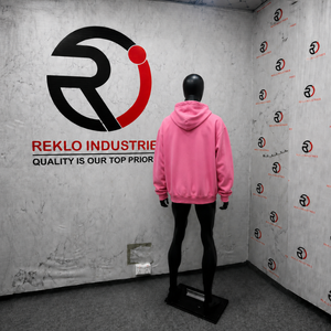 เสื้อฮู้ดกราฟิกพิมพ์ลาย Pink Art Never Comes To An End ทรงโอเวอร์ไซส์ สไตล์สตรีทแวร์ เสื้อสเวตเชิ้ตแบบสวม Unisex แฟชั่นลำลอง เสื้อฮู้ดลำลอง - Product Image 4