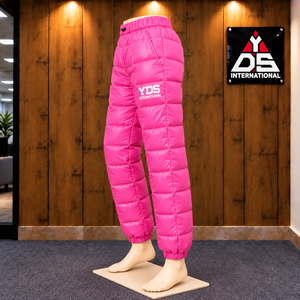 Women's Quilted Puffer <b>Trousers</b> Full Length <b>Padded</b> Style Streetwear Windproof Casual Winter Wear Elastic Waist Harem Style - Product Image 3