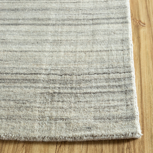 Tapis rectangulaire fait main en laine et viscose, tissé à la main, tapis de sol texturé doux de qualité supérieure, tapis décoratif d'intérieur - Product Image 3
