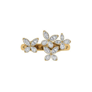 Anillo de Compromiso con Diamante Corte Marquesa y Halo de Diamantes Blancos, Estilo Clásico para Mujer, Certificado IGI - Product Image 2
