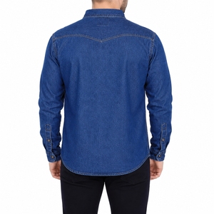 Chemise en jean pour homme, classique, premium, moderne, décontractée, élégante, vêtement de tous les jours, tendance, 100% coton, séchage rapide, respirante, toutes saisons - Product Image 2