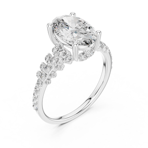 Women's 925 Sterling Silver Moissanite <b>Diamond</b> <b>Ring</b> Wholesale Engagement Jewelry OEM Supplier - Product Image 4