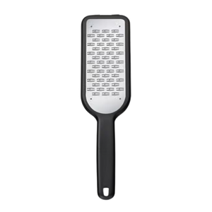 Râpe de cuisine noire en acier inoxydable à lame tranchante, poignée ergonomique, outil manuel pour râper le fromage, les légumes et les fruits - Product Image 1