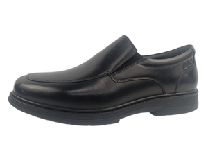 Mocassins en cuir noir pour homme, bout rond, antidérapants, chaussures de bureau et de ville - Product Image 3