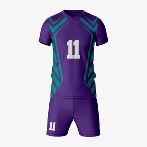Ensemble de maillots de football pour hommes adultes, dernier design, impression de logo personnalisée, 100% polyester, séchage rapide, respirant - Product Image 1