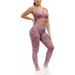 Los más vendidos para mujer en 2026. Conjunto de Yoga de 3 Piezas para Mujer, Leggings de Cintura Alta, Sujetador Deportivo, Embalaje Personalizado Disponible - Product Image 1