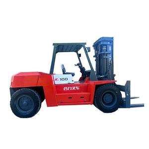 Chariot élévateur diesel Heli 10 tonnes CPCD100 avec moteur de pompe de boîte de vitesses, pneus pleins, élévateur latéral, hauteur de levage maximale de 3 m, à vendre - Product Image 1