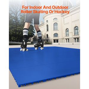 Piastrelle per Pavimento Hockey Dryland, Tappetino Versatile 12 X 12, 8 Pezzi, Pavimentazione Sportiva ad Incastro per Allenamento e Danza - Product Image 2