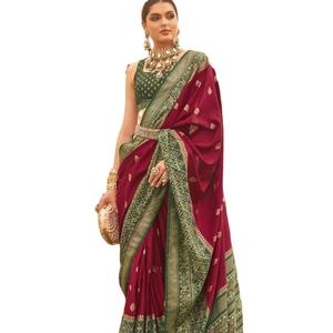 El último diseñador Faux Georgette Banarasi Silk Patola Printed Saree por Fab Zone - Product Image 1