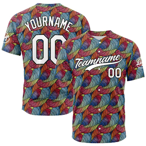 Best Customized Sublimation Men Baseball Uniform Wear Button <b>Down</b> Baseball Jersey Casual Design and size OEM Service - Product Image 4