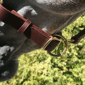 Accesorio de estilo de sillín occidental anatómico de diseñador Halter de caballo de cuero marrón genuino ligero duradero - Product Image 3