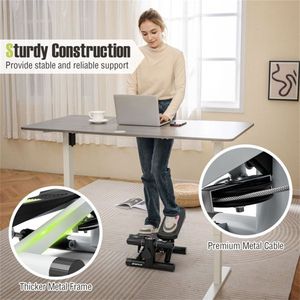 Mini Stepper Bianco con Display LCD, Intensità Regolabile e Bande di Resistenza per Tutto il Corpo Incluse - Product Image 6