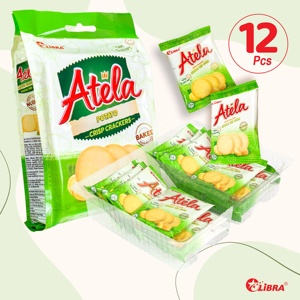 HALAL Atela, 228G, galletas crujientes de patata, baja en grasa bolsita, embalaje, sabor salado y dulce, producto FMCG de galletas de Vietnam - Product Image 1