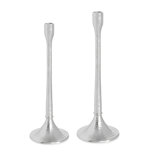 Nuevo Candelabro para Decoración del Hogar, Acabado Plateado, Portavelas de Aluminio Fundido, Hecho a Mano, Personalizado, Juego de 2 - Product Image 1