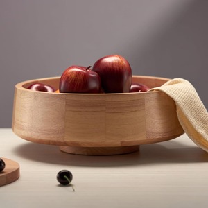 Bol en bois de manguier de qualité alimentaire avec pied, écologique, fait main, pour salades ou fruits, idéal pour la table et la cuisine, vente en gros - Product Image 6