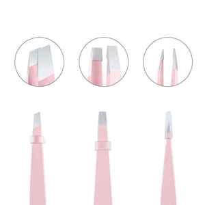 Pinzas para Cejas de Alta Calidad, Color Sólido, Punta Inclinada, Duraderas, Reutilizables y Portátiles, con Logotipo Personalizado - Product Image 5